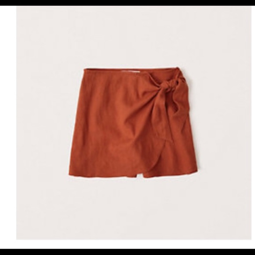 Abercrombie linen wrap skort